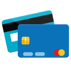 Картой VISA или MasterCard